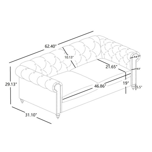Anina - Loveseat - Blue