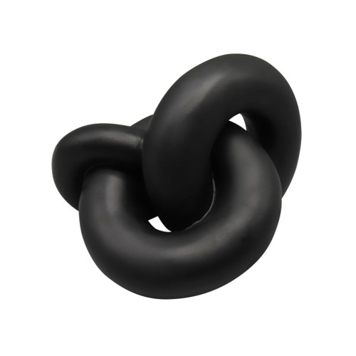 9" Resin Knot Decor - Black