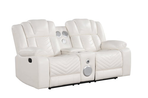 Ace 3PC Reclining Living Room Set in Leather Gel Ace 3PC Reclining Living Room Set in Leather Gel