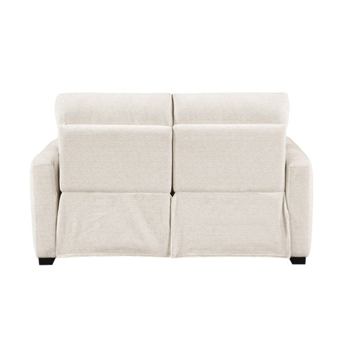 Vera - Power Double Reclining Loveseat With USB Charging Ports - Beige
