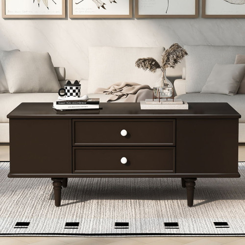 Modern Rectangle Coffee Table With Four Drawers