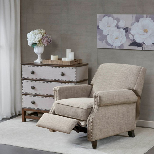 Julian - Push Back Recliner With Reclining Function - Sand