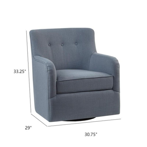 Adele - Swivel Chair With Button Tufted Back