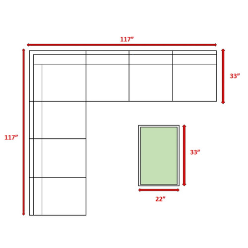 Comfortable Modern Patio Rattan Sectional Set With Cushions