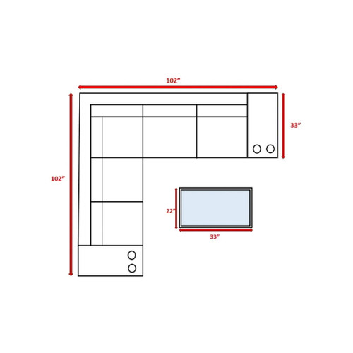 Outdoor Wicker Sectional With Weather Resistant Cushions And Table
