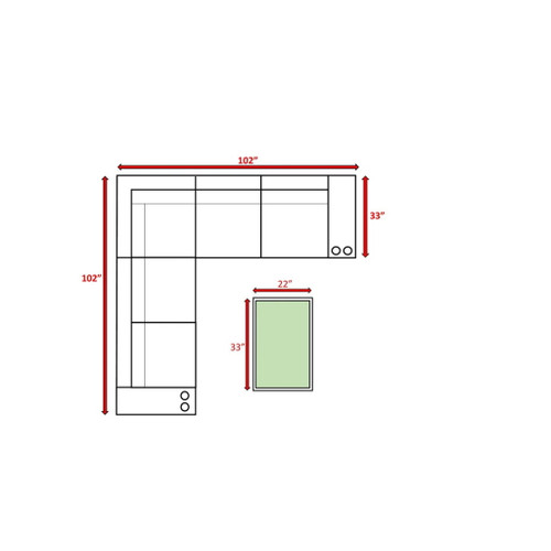 Outdoor Wicker Sectional With Weather Resistant Cushions And Table