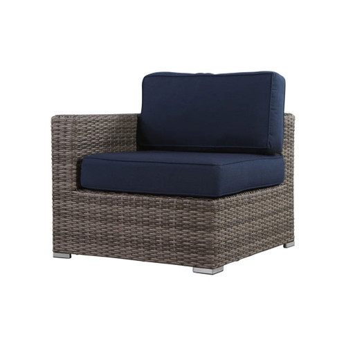 Right Left Sectional 1 Patio Chair With Cushions - Multicolor Right Left Sectional 1 Patio Chair With Cushions - Multicolor