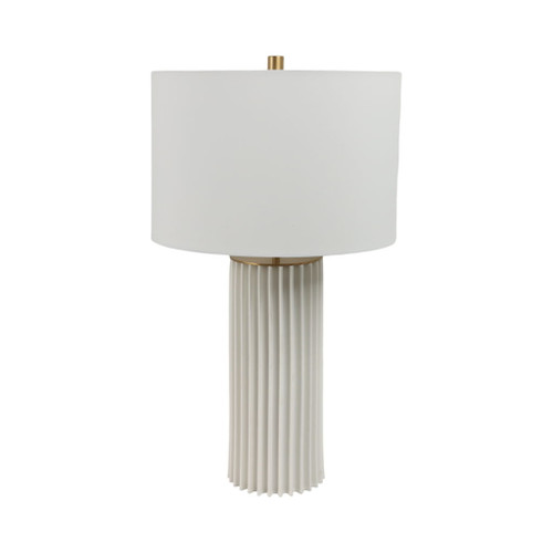 Kapri 3D Printed Porcelain Table Lamp - White Kapri 3D Printed Porcelain Table Lamp - White