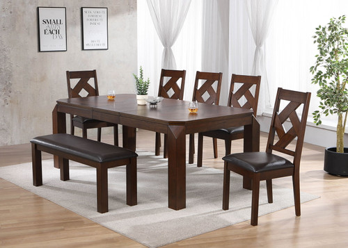 Diamond - Bench - Dark Oak Mahogany / Dark Brown Diamond - Bench - Dark Oak Mahogany / Dark Brown