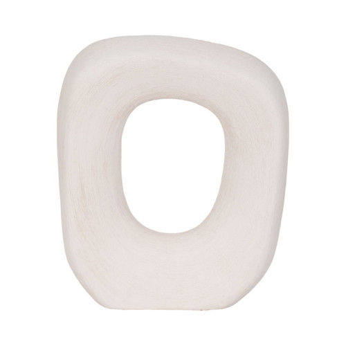 10" Short Rough Open Cut-Out Object - White 10" Short Rough Open Cut-Out Object - White