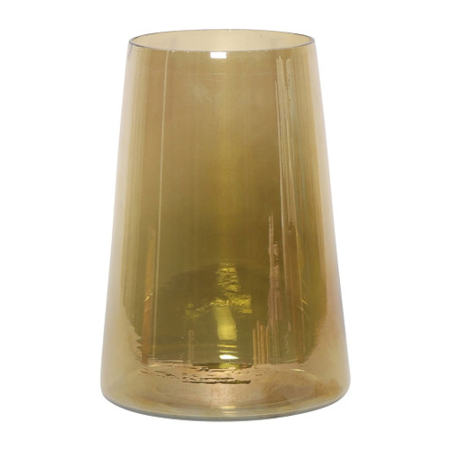 Glass 8" Luster Vase - Gold Glass 8" Luster Vase - Gold