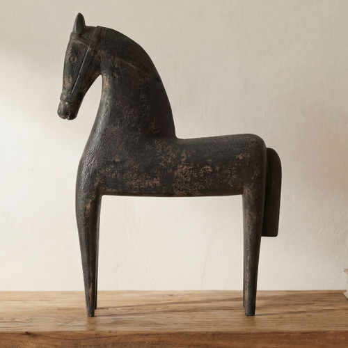 Gallant - Wooden Sculpture - Black