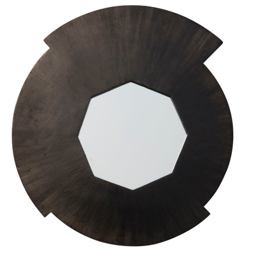 Wood Round Mirror 23" - Black Wood Round Mirror 23" - Black