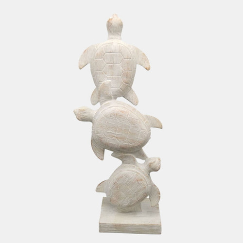 Stacked Turtles - White Stacked Turtles - White