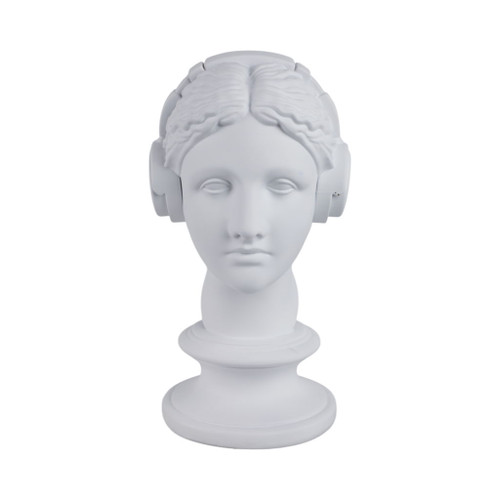12" x 8" Modern Grecian With Headphones - White 12" x 8" Modern Grecian With Headphones - White