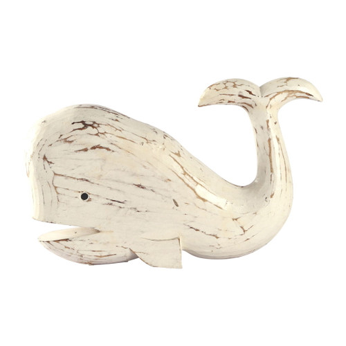 Tail Up Whale - White Tail Up Whale - White