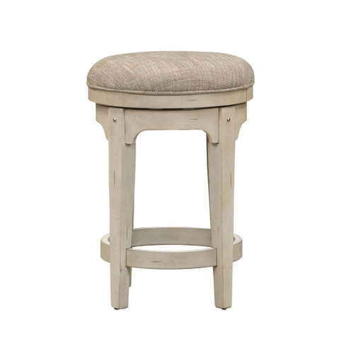 Morgan Creek - Console Swivel Stool - White Morgan Creek - Console Swivel Stool - White