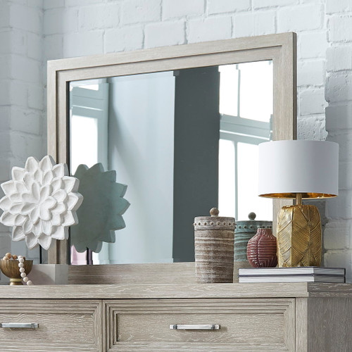 Belmar - Landscape Mirror - Washed Taupe Belmar - Landscape Mirror - Washed Taupe