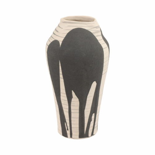 Monforte Medium Portugal Vase - Black / Beige Monforte Medium Portugal Vase - Black / Beige
