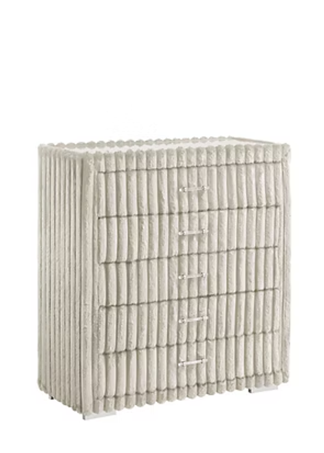 Atlam Bedroom Set in Cream Corduroy