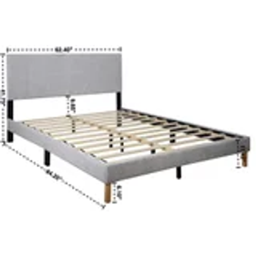 Marsha Platform Bed in Fabric