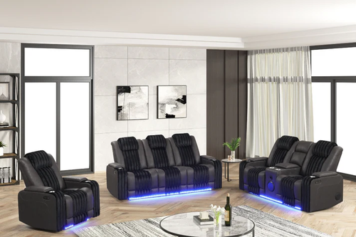 Lita 3pc Reclining Set in Fabric Lita 3pc Reclining Set in Fabric