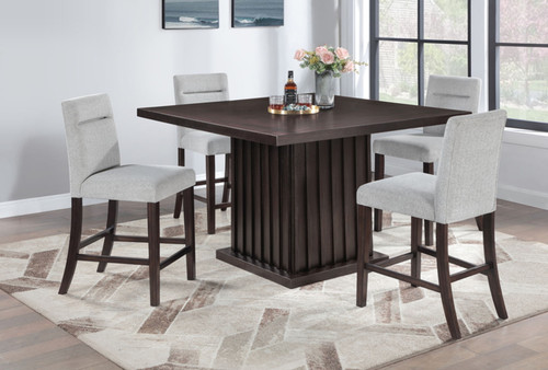 Stafford - Pub Stool - Espresso / Beige Stafford - Pub Stool - Espresso / Beige