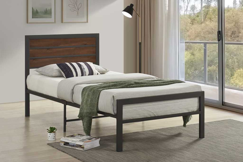 Dino Metal Platform Bed BM11 by Happy Homes