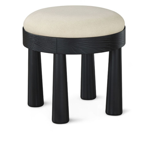 Larea - Upholstered Ottoman - Cream Larea - Upholstered Ottoman - Cream