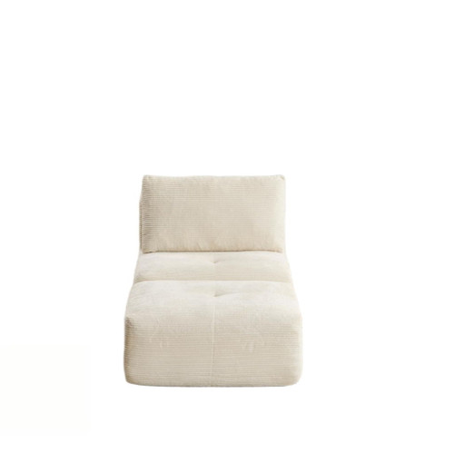Single Chaise Longue With Movable Ottoman For Living Room Single Chaise Longue With Movable Ottoman For Living Room