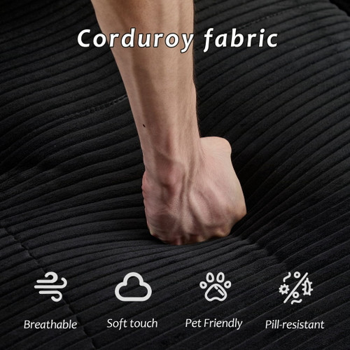 Single Chaise Longue With Movable Ottoman For Living Room