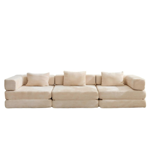 Convertible Floor Sofa Bed, Boneless Modular Sectional Sofa For Living Room Convertible Floor Sofa Bed, Boneless Modular Sectional Sofa For Living Room