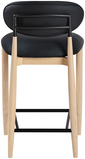 Riccio - Stool - Natural And Black Frame