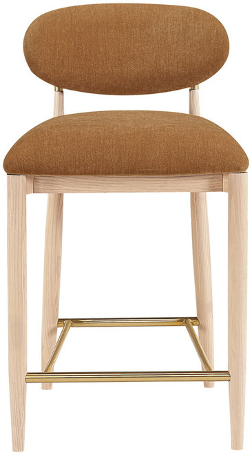 Riccio - Fabric Stool - Natural Frame