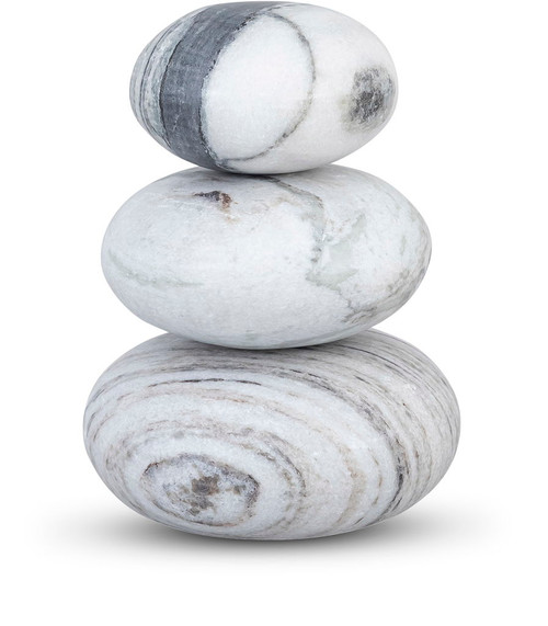 Pumpkin - 3 Piece Marble Decorative Object - Panda Pumpkin - 3 Piece Marble Decorative Object - Panda