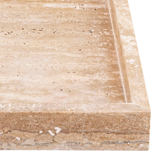 Barletta - Travertine Rectangular Tray - Natural
