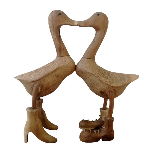 Bamboo 19" Love Ducks - Natural Bamboo 19" Love Ducks - Natural