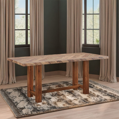 Gilsea - Dining Table - Brown Finish Gilsea - Dining Table - Brown Finish