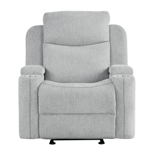 Galya - Motion Glider Recliner - Light Gray Chenille Galya - Motion Glider Recliner - Light Gray Chenille