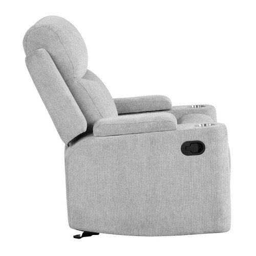 Galya - Motion Glider Recliner - Light Gray Chenille Galya - Motion Glider Recliner - Light Gray Chenille