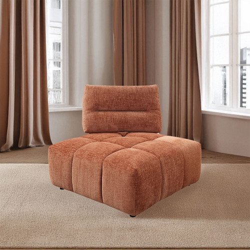 Loanna - Modular Wedge - Coral Red Linen