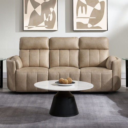 Elison - Motion Sofa - Dark Beige Polish Microfiber Elison - Motion Sofa - Dark Beige Polish Microfiber