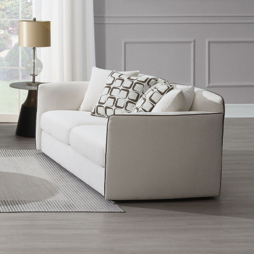 Yolanda - Loveseat With 4 Pillows - Beige Chenille Yolanda - Loveseat With 4 Pillows - Beige Chenille