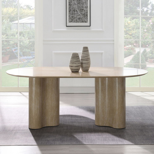 Jirina - Dining Table - Travertine Pattern Jirina - Dining Table - Travertine Pattern
