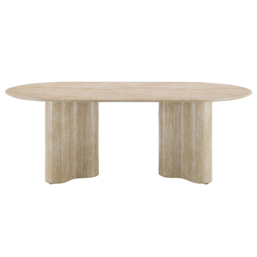 Jirina - Dining Table - Travertine Pattern