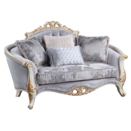 Galelvith - Loveseat With 4 Pillows - Gray Fabric Galelvith - Loveseat With 4 Pillows - Gray Fabric