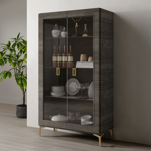 Venezia - Wine Cabinet - Gray Venezia - Wine Cabinet - Gray