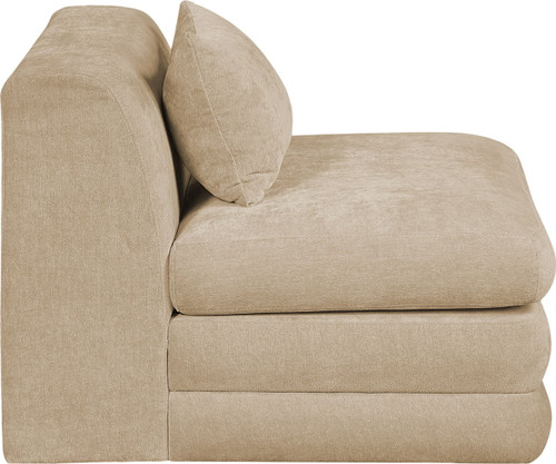 Stellar - Chenille Fabric Upholstered Modular Armless Chair