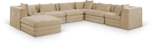 Stellar - 7 Piece Chenille Fabric Upholstered Modular Sectional Stellar - 7 Piece Chenille Fabric Upholstered Modular Sectional
