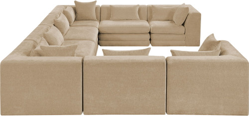 Stellar - 8 Piece Chenille Fabric Upholstered Modular Sectional